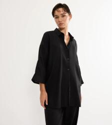 Triumph Női lenvászon ing fekete Triumph Summer Wear Boyfriend Shirt 01 46 (102272280004-1209)