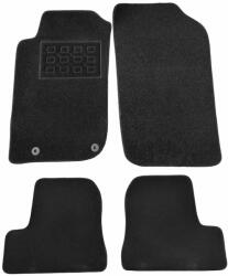 RapidAuto Covorase auto din mocheta pentru Peugeot 206 CC, negre, set 4 piese (840039ABLACK)