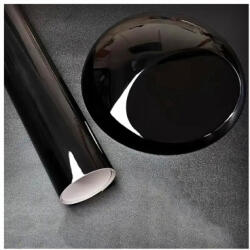  Folie auto autocolanta PVC negru lucios 1.52 x 1 m, aplicare fara bule (KM9031) (170825-13)