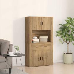 vidaXL Highboard stejar artizanal 80 x 33 x 150 cm Lemn compozit GartenMobel Dekor (3334341) Comoda