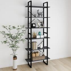 vidaXL Dulap înalt, gri, 80x30x210 cm, lemn masiv de pin GartenMobel Dekor (806544) Biblioteca