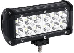 Techstar Bara Proiectoare LED Auto Offroad Techstar® PNG1, 36W, 12V-24V, 6000 K, 3500 Lumeni, IP 67, 17 Cm, Flood Beam 60° Cu Leduri CREE XBD, Negru (SKU2965)
