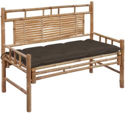 vidaXL Banca de gradina cu perna, 120 cm, bambus GartenMobel Dekor (3063899)