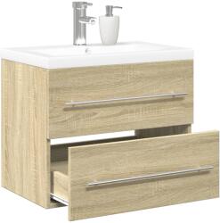 vidaXL Set mobilier de baie, 2 piese, stejar sonoma, lemn prelucrat GartenMobel Dekor (3325046)