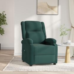 vidaXL Fotoliu rabatabil electric, verde închis, catifea GartenMobel Dekor (3098395)