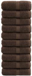 vidaXL Prosoape de baie premium, SOLUND, 10 buc. , maro, 30x30 cm, 600 g/m2 GartenMobel Dekor (137229) Prosop