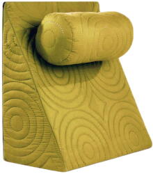 Somnart Perna ortopedica antireflux pentru citit si TV, 60x68x30 cm, galbena (5319)