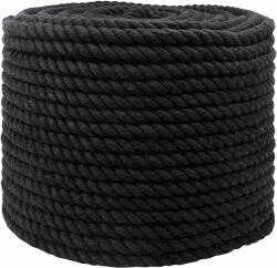 vidaXL Sfoara Negru 1, 2 x 1, 2 x 5000 cm Bumbac GartenMobel Dekor (42011814)