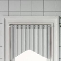 vidaXL Sine pentru perdele 2 buc, alb si argintiu, 60-105 cm, aluminiu GartenMobel Dekor (154611)