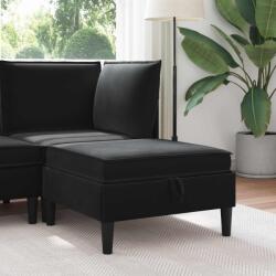 vidaXL Taburet cu depozitare Negru Catifea GartenMobel Dekor (42027138) Canapea