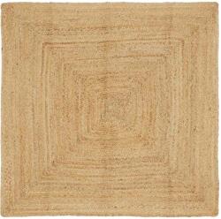 vidaXL Covor Bej 120 x 120 cm Iuta GartenMobel Dekor (42010394) Covor