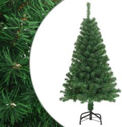 vidaXL Brad de Craciun artificial cu ramuri groase, verde, 120 cm, PVC GartenMobel Dekor (328424)