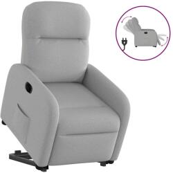 vidaXL Scaun reclinabil electric, tesatura gri nor GartenMobel Dekor (3303001)