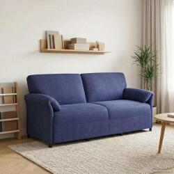 vidaXL Sofa cu 3 locuri Albastru Politie 198 x 83 x 95 cm Catifea GartenMobel Dekor (42033979) Canapea