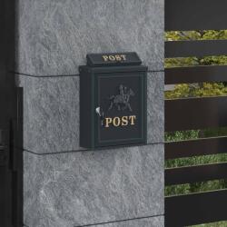 vidaXL Cutie Postala Montata pe Perete cu usa Verde 29 x 13 x 41 cm GartenMobel Dekor (42023496)