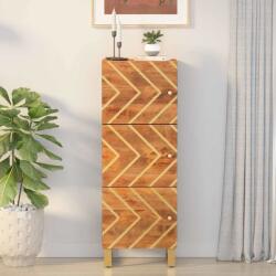vidaXL Dulap înalt, maro si negru, 40x33, 5x110 cm, lemn masiv de mango GartenMobel Dekor (356812) Comoda