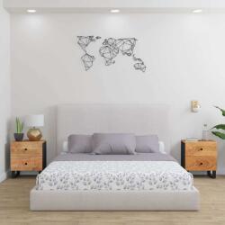 vidaXL Noptiere, 2 buc. , 40x33x46 cm, lemn masiv de acacia GartenMobel Dekor (345217)