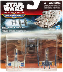 Hasbro Set 3 figurine Micro Machines Star Wars Episodul VII X-Wing Dogfight (B3500_B4104) Figurina