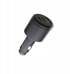 DEVIA autós töltő Extreme Metal Pd Qc 116W 1x Usb 2x Usb-c fekete (DV4)