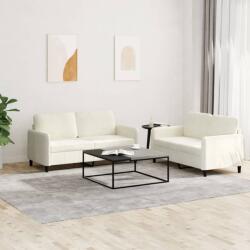 vidaXL Set canapea 2 piese, crem, catifea GartenMobel Dekor (3201982) Canapea