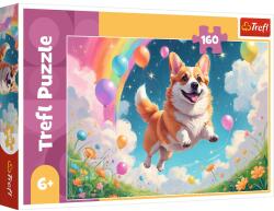 Trefl Puzzle Trefl 160 piese cu catel vesel, pentru copii 6+ (13326) Puzzle