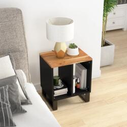 vidaXL Masuta de cafea, 40x31x46 cm, lemn masiv acacia/lemn prelucrat GartenMobel Dekor (350645)