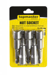 Topmaster Professional Set 5 biti cu tubulara 8x65 mm TMP HardWork ToolsRange (338621) Surubelnita