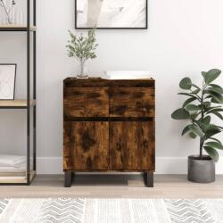 vidaXL Servanta, stejar fumuriu, 60x30x75 cm, lemn compozit GartenMobel Dekor (831129) Comoda