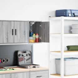 vidaXL Dulap de perete de garaj din lemn de stratificat gri Sonoma GartenMobel Dekor (860617) Comoda