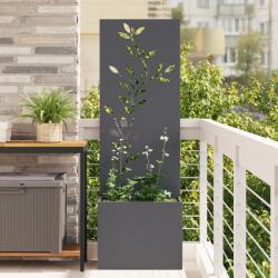 vidaXL Ghiveci de Gradina cu Panou Decorativ Antracit 50 x 140 cm GartenMobel Dekor (876478)