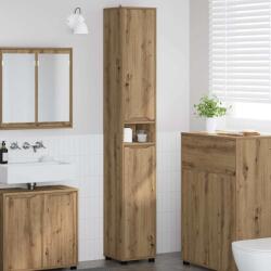 vidaXL Dulap de Baie Stejar Artizanal 30, 5 x 30 x 195 cm Lemn compozit GartenMobel Dekor (888766)
