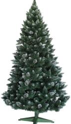 Regal Brad Artificial de Craciun SnowCone cu Conuri Naturale si Zapada pe Varfuri 120cm (200-120)