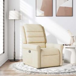 vidaXL Fotoliu rabatabil, crem, material textil GartenMobel Dekor (4015644)