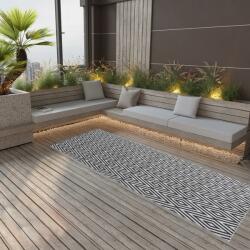 vidaXL Covor de exterior, negru, 80x250 cm GartenMobel Dekor (317015)