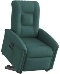 vidaXL Fotoliu rabatabil ridicare pe verticala, verde închis, textil GartenMobel Dekor (3303260)