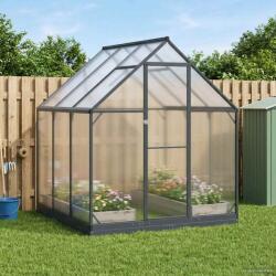 vidaXL Sera de gradina cu usa Antracit 183, 5 x 183, 5 x 207 cm GartenMobel Dekor (3433041)