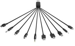  Cablu USB universal 10 în 1 cu 10 mufe pentru încarcare si alimentare (KPO3926)