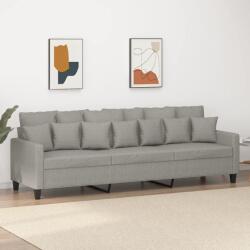 vidaXL Canapea cu 3 locuri, gri deschis, 210 cm, material textil GartenMobel Dekor (348847) Canapea