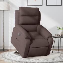 vidaXL Fotoliu electric rabatabil cu ridicare, maro închis, textil GartenMobel Dekor (3205009)