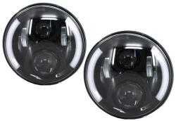 KITT Faruri Full LED CREE 7 inch negre pentru Jeep Wrangler JK, G-Class W463 si Defender (HLU7INCHG)