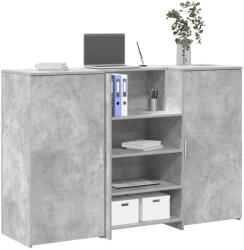 vidaXL Birou de receptie Gri beton 155x50x103, 5 cm Lemn prelucrat GartenMobel Dekor (3324199)