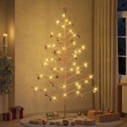 vidaXL Brad de Craciun din lemn natural 210 cm Lemn masiv de pin GartenMobel Dekor (42018058)
