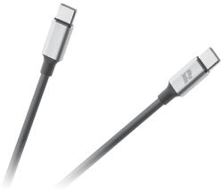 Rebel Cablu USB-C la USB-C Rebel 65W, 1 m, negru, încarcare rapida PD (RB-6012-100-B)