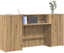 vidaXL Birou de receptie Stejar Artisan 200x50x103, 5 cm Lemn prelucrat GartenMobel Dekor (3324222)