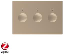 LIVOLO Modul intrerupator triplu cu touch Livolos, protocol ZigBee, standard Italian, Serie noua SmartElectro IntelligentHouse (C9-VL-FC3Z-3AP)