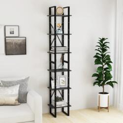vidaXL Dulap înalt, gri, 40x30x210 cm, lemn masiv de pin GartenMobel Dekor (806504) Biblioteca