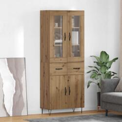 vidaXL Bufet Stejar Artizanal 69, 5 x 34 x 90 cm Lemn compozit GartenMobel Dekor (3402702) Comoda