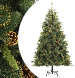 vidaXL Brad de Craciun artificial cu conuri si balamale, 210 cm GartenMobel Dekor (357703)