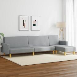 vidaXL Set de canapele, 2 piese, gri deschis, material textil GartenMobel Dekor (3216300) Canapea