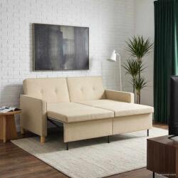vidaXL Canapea extensibila Crem Tesatura GartenMobel Dekor (42033345) Canapea